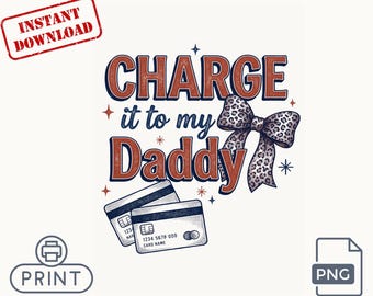 Girlish Coquette PNG Leopard Bow Credit Card Quote Retro Sublimation Graphic Shirt Design