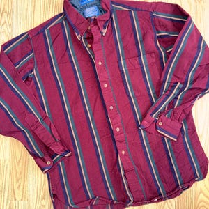 Vintage Pendleton Sir Pendleton Striped Wool Button Down Shirt