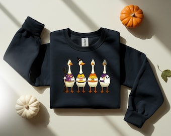 Funny Goose Halloween Sweatshirt: Spooky Season Crewneck