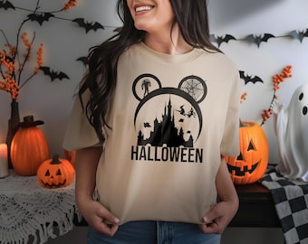 Disney Halloween Shirt, Haunted Castle Graphic Tee, Spooky Season