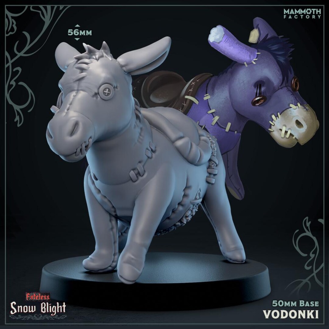 Mammoth Factory | Donkey Golem Miniature | Vodonki Animated Pack Beast ...