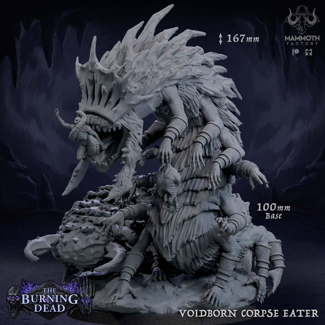Voidborn Corpse-eater Colossal Titan (167mm Tall) – 16K Ultra-hd Resin ...