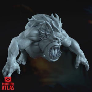 Schlund von Yeenoghu Gnoll Demon Boss Monster Atlas | 28 mm 32 mm 54 mm 75 mm 100 mm Maßstab | D&D Pathfinder Abgrund Verschlinger Horror | Pro Grundiert