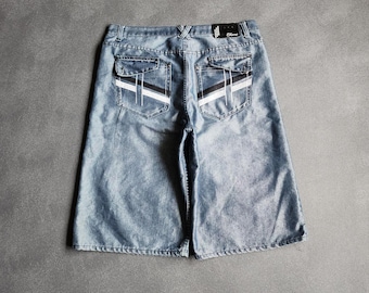Vintage Baggy Chams Premium Blue Denim Shorts 38