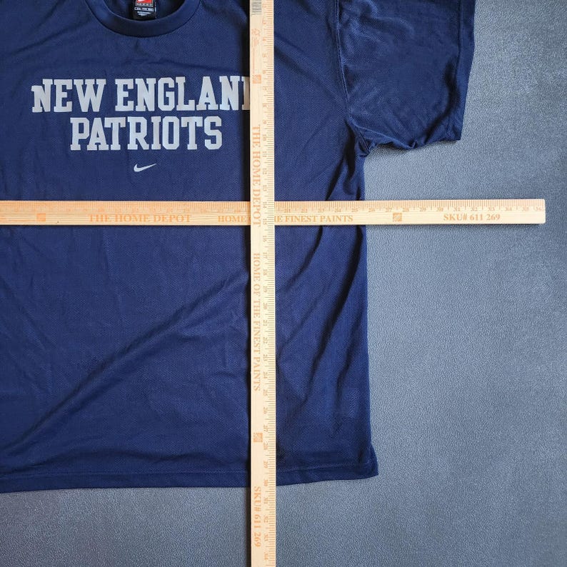 Vintage Nike New England Patriots Center Swoosh Navy Mesh Shirt XXL image 8