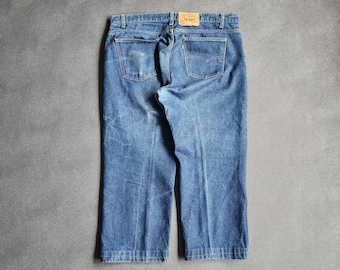 Vintage 506 Orange Tab Relaxed Fit Blue Denim Jeans 40x32
