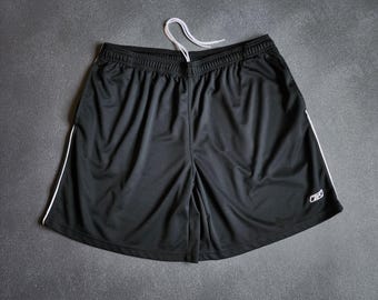 Y2K Reebok Black Activewear Drawstring Shorts XXL