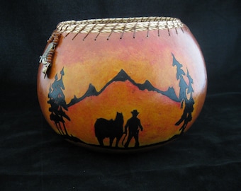 Reverie -  Gourd Art Bowl