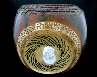 Guardian - Gourd Art Bowl