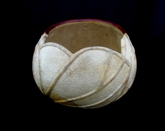 Marble Currents -  Gourd Art Bowl