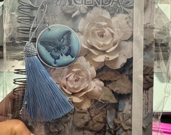 A5 Floral Agenda | Two Days Per Page | Handmade Planner | Vintage Flowers Journal | Wire-O Bound Daily Organizer | Physical Product