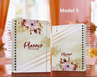 Personalized Christian Planner 2026 – Daily Agenda with Bible Verses – Cover with Name – Inspiring Gift for Women