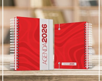 2026 Planner – Modern Color Cover | A5 Size | Premium Wire-O Binding – 400 Pages, 175 Sheets