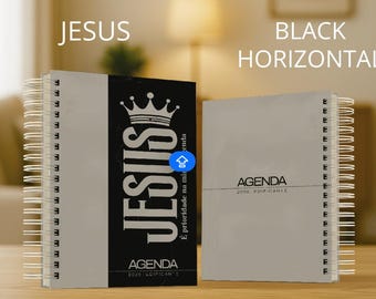 Agenda Cristã 2026 – Jesus é Prioridade na Minha Agenda | Capa Dura Personalizada, Devocional, Planner Gospel A5