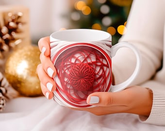 Caneca de Natal Personalizada - Presente de Natal com Nome Personalizado - Xícara de Café 11oz/15oz - Caneca de Cerâmica