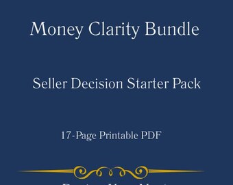 Money Clarity Bundle for Home Sellers | Selling Cost & Proceeds Worksheets | Sell Now vs Wait | Rent vs Sell Planner | Printable PDF