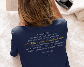 T-shirt Faith of a Mustard Seed pour homme et femme