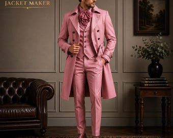Viktorianischer Frack Anzug Männer, Regency Hochzeitsanzug, Gothic Bräutigam Outfit, Historische Abendgarderobe