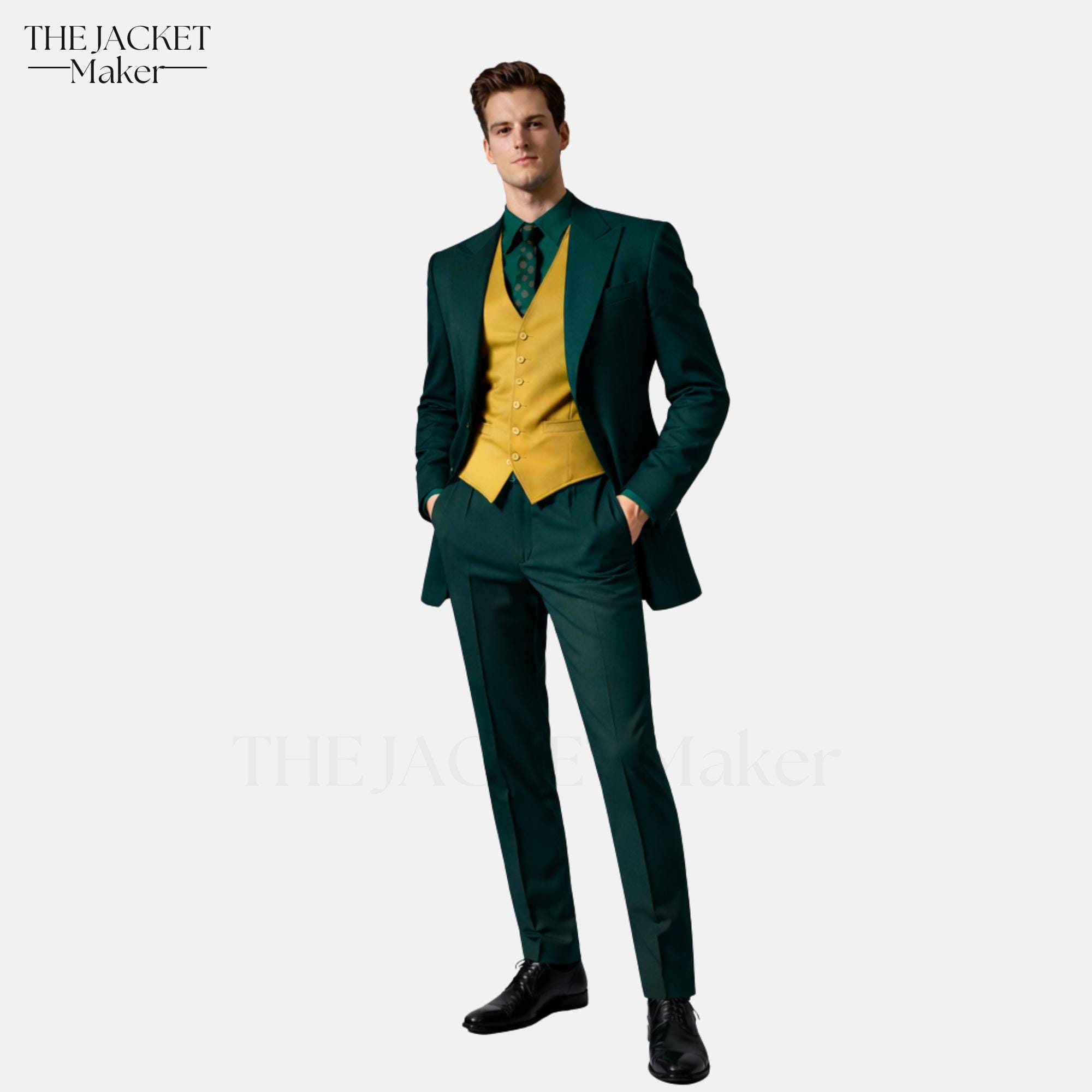 Emerald Green Three Piece Suit - Etsy Emerald Green Three Piece Suit - Etsy
