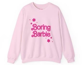 Boring Barbie Crewneck Sweatshirt, Actually Romantic Lyrics Inspired