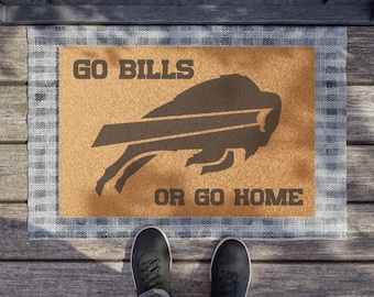 Buffalo Bills Coir Doormat: Football Fan Welcome Mat