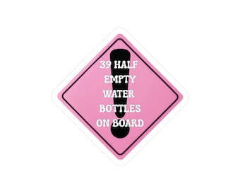 Fun Warning Sign Vinyl Decals: Humor Stickers for Decor