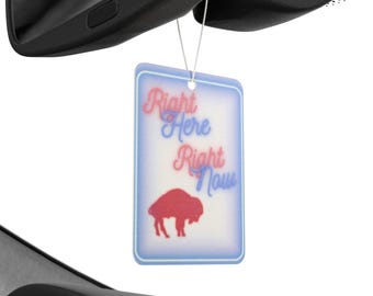 Buffalo Bills Retro Car Air Freshener: New Car, Pine, Black Ice Scent
