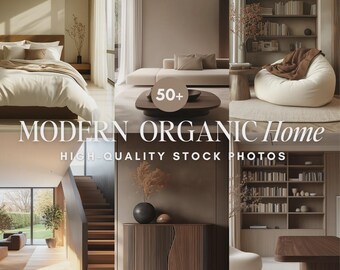 Foto stock di interior design MRR PLR / Estetica moderna organica / Foto di branding per la casa e lo stile di vita / Immobiliare moderno minimalista