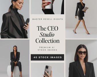 Foto stock di imprenditrici / Foto di branding per CEO MRR PLR / Pacchetto marketing senza volto / Immagini stock di donne d'affari / Download immediato