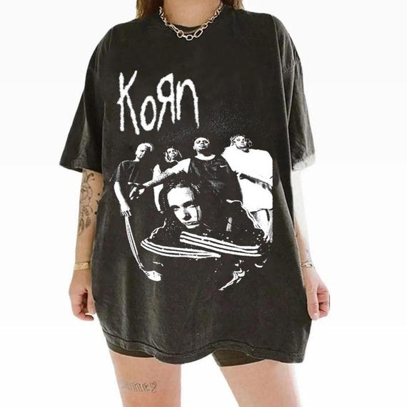 Korn Vintage Band T-Shirt: 90s Rock Graphic Tee