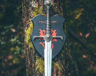 Espada Targaryen hecha a mano del Rey Viserys de la Casa del Dragón / GOT Aegon Regalo para él