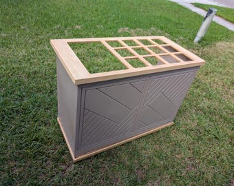 Carrito de aperitivos plegable de madera hecho a mano: Exhibidor portátil para vendedores Ematik, carrito de charcutería de 4 pies, barra de aperitivos plegable de madera