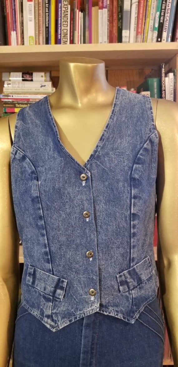 Denim Fitted Vest