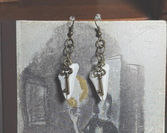 Deer Coffin Bones and Keys Earrings | Curiosities | Oddities | Taxidermy | Unique Jewelry |