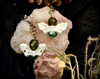 Real Vertebrae Bone Earrings | Curiosities | Oddities | Taxidermy | Unique Jewelry |