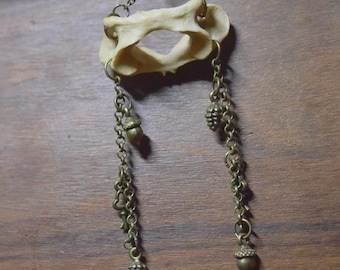 Beaver Bone Necklace | Curiosities | Oddities | Animal Bones | Unique Jewelry |