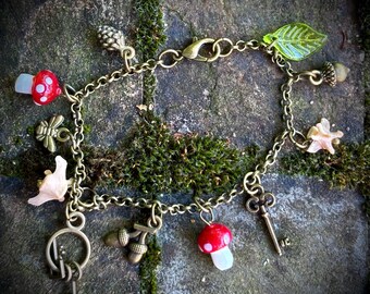 Goblincore Bone and Charm Bracelet | Curiosities | Oddities | Animal Bones | Unique Jewelry |