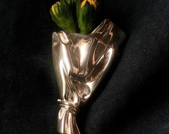 Diseño de envoltorio de flores de metal / Alfiler de inserción de flores DIY