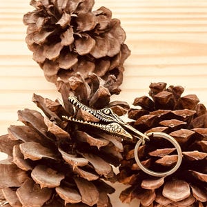 Vintage inspired Alligator Keychain