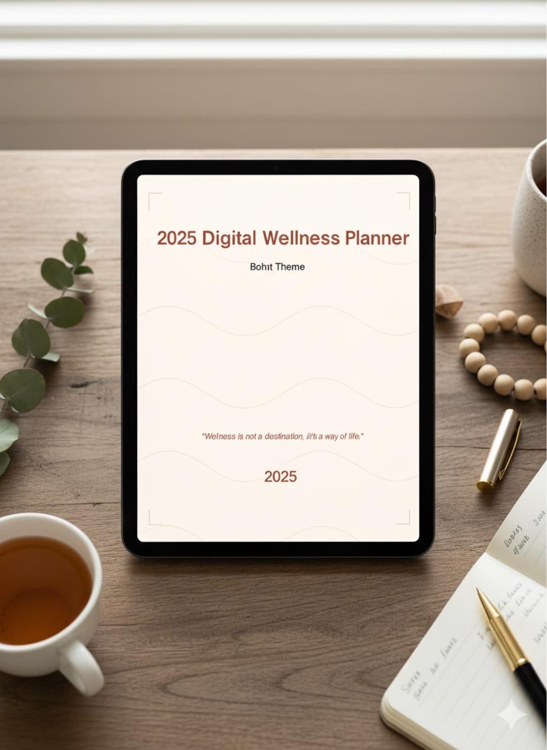 2025 Digital Wellness Planner - Self Care Journal - Mental Health ...
