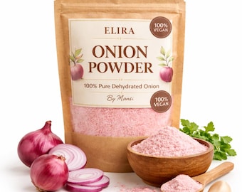 100% Pure Onion Powder – Natural Spice | Homemade Seasoning | Vegan & Gluten-Free | Indian Cooking Spice
