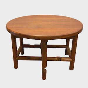 Tavolino da caffè vintage 2 in 1 in legno massello