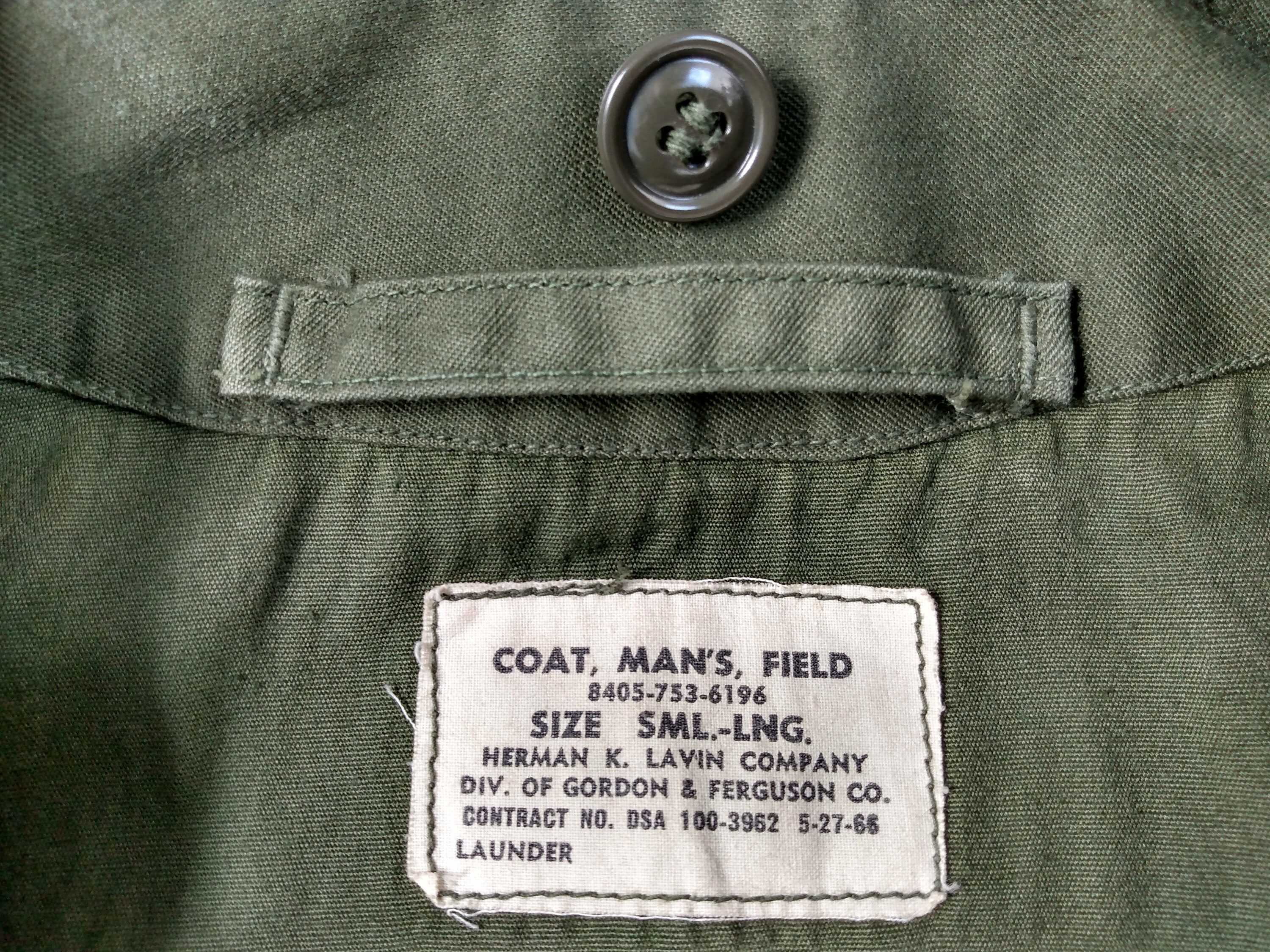 ジャケット・アウター 19AW arts&science chester field coat 2 60s Military Field Coat Vintage Air Force Jacket Size Small