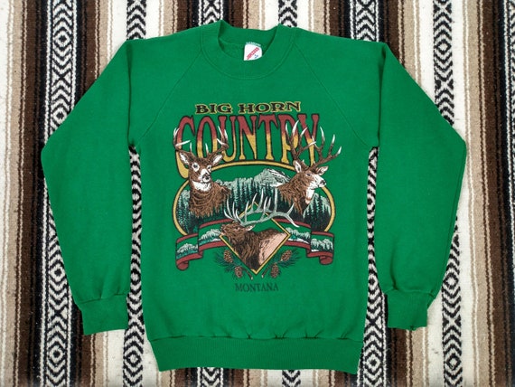 80s 90s Montana Sweatshirt vintage Big Horn Count… - image 2