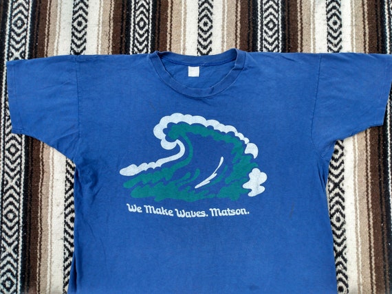 70s Waves vintage T Shirt Company promo tee Mayo … - image 3