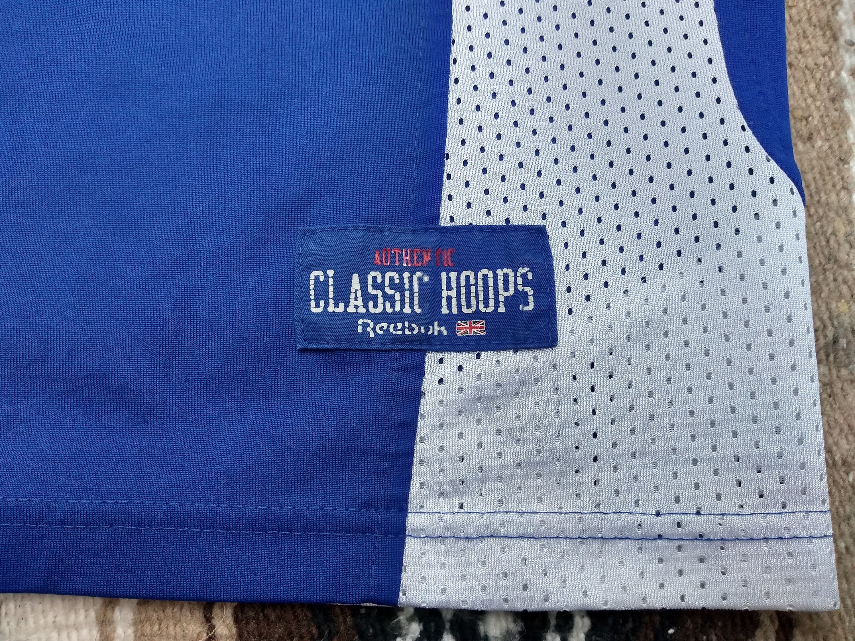 90s Reebok Classic Vintage Basketball Jersey Sewn Blue 00 