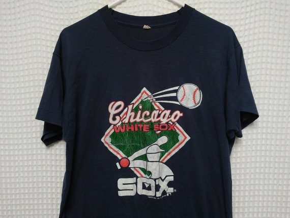 vintage white sox t shirt