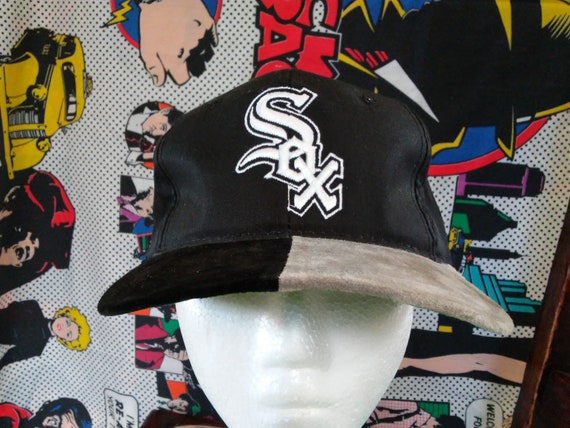 leather white sox hat