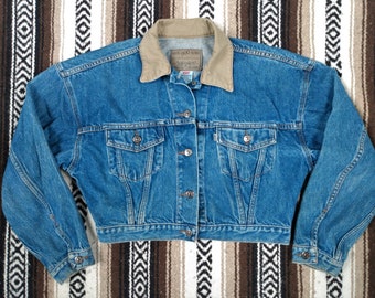 levi cropped denim jacket