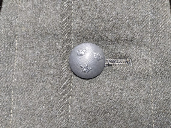 1941 Swedish Military Coat vintage WWII Uniform W… - image 4